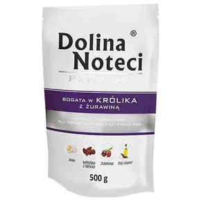 DOLINA NOTECI PREMIUM Kaninchen mit Preiselbeeren Beutel für Hunde 500 g